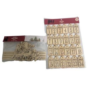 2x Holiday Wood Craft Kits. New